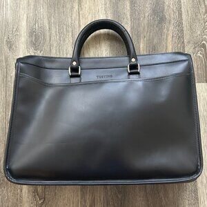 Tusting Marston Custom Leather Large Briefcase Bag with Strap
